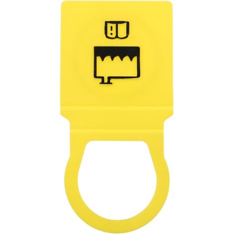 Bouchon de Lave-glace pour Voiture, Plastique Jaune, Réservoir Véhicule (1/5)