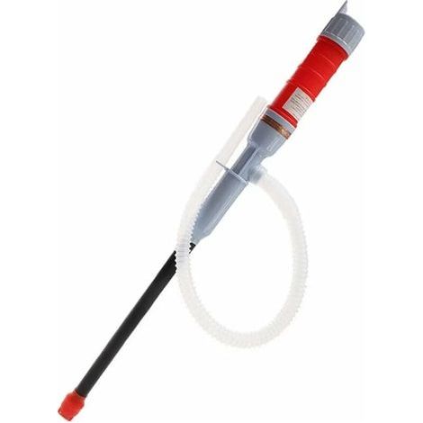 Red Electric Transfer Siphon Pump Battery Liquid Water Battery Operated Pump Siphon Hose Petrol Gas Fuel Hand Pump Suction (1/5)