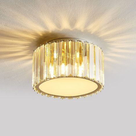 Lustre de plafond moderne, plafonnier en cristal, petit plafonnier, convient pour le salon, la chambre, le couloir (lumière chaude) (1/5)