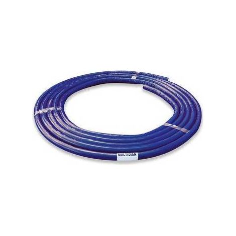 10 x TUYAU MULTI-DIAN SYSTÈME MULTICOUCHE ISOLÉ BLEU ROULEAU 10 M Dimensions : 20 x 2