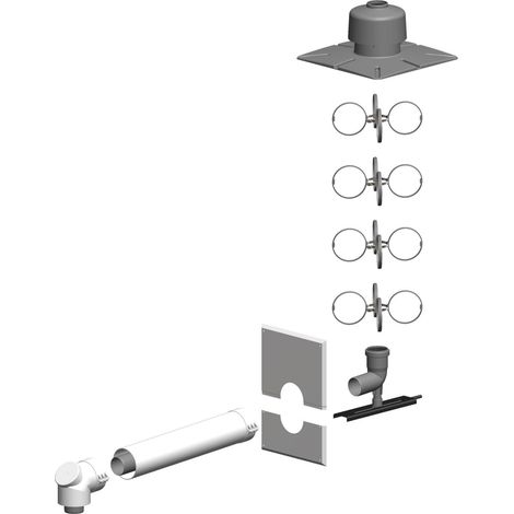 ATEC Basis-Set Installation im Schacht raumluftunabh.DN60/100 Steigleitung DN60, 0570