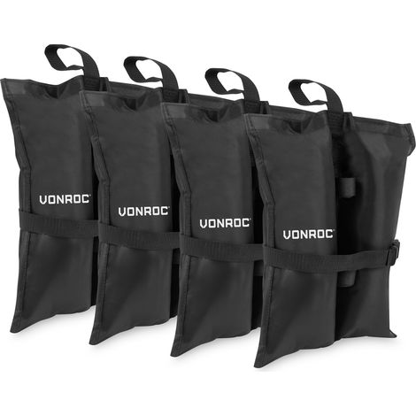 VONROC Sacs de sable – pour tentes de réception Ensemble de 4 (1/5)