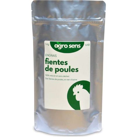 Engrais fientes de poules - Sachet 1 kg (1/3)