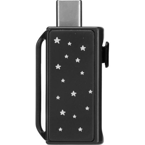 Schneller USB-Stick, 32 GB, 64 GB oder 128 GB, USB 3.0 Typ-C-Anschluss, klein, tragbar und elegant, für Mobiltelefon und Computer, schwarz, 128 GB (1/5)