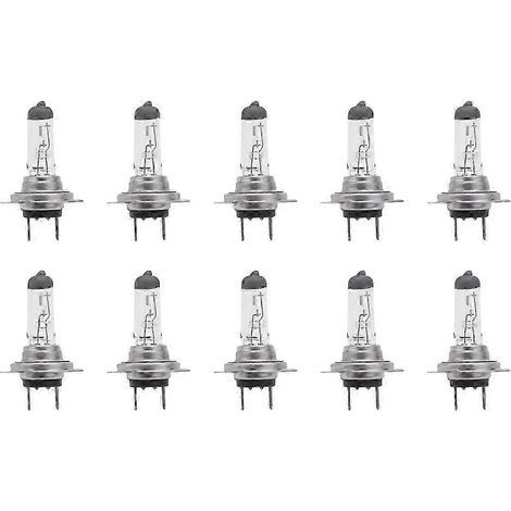 Lot de 10 ampoules de phare de voiture H7 477/499 12V 55W PX26d halogène xénon (1/5)