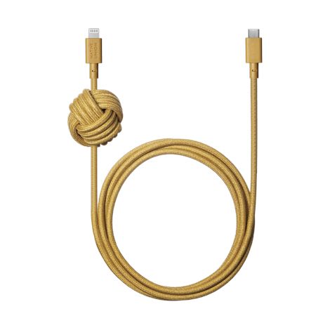 Cable nocturno Native Union - USB-C - cable Lightning, 3 m (kraft) (1/2)