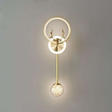 Plafonnier LED minimaliste pour chambres, escaliers, balcons et entrées - Or, tricolore, à intensité variable (1/4)