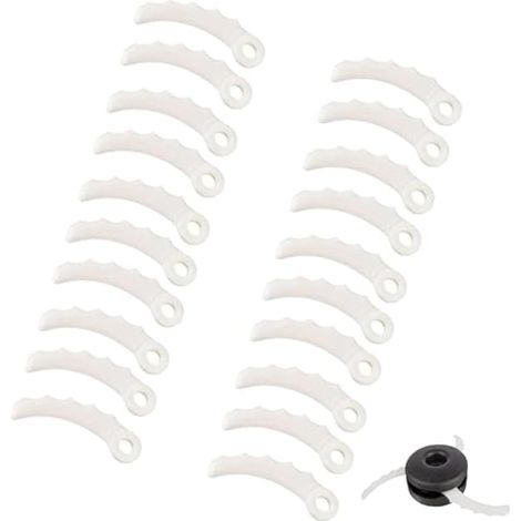 Lot de 20 lames de rechange en plastique pour débroussailleuse Makita 198426-9 198383-1 DUR368AZ DUR369AZ DUR368LZ (1/5)