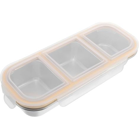 Boîte à lunch bento Abaodam plusieurs compartiments, en acier (1/5)
