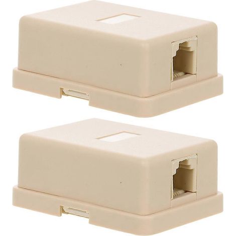 Boîte de jonction téléphonique à un trou pour téléphones, lot de 2, beige, PS (1/5)