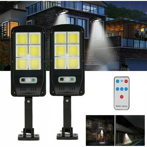 PAARSTRASSENLAMPENLEUCHTENSOLAR-SCHEINWERFERPANELSENSOR6LEDCOB-SCHEINWERFER