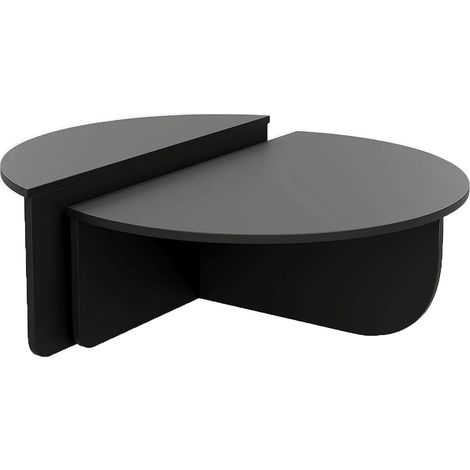Tavolino Nero - Lotto di 2 - ALOEVA