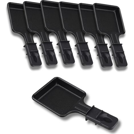 Poêlon à Raclette Carré Antiadhésif - Lot de 1 à 12 - Compatible Tefal - Design Ergonomique (1/4)