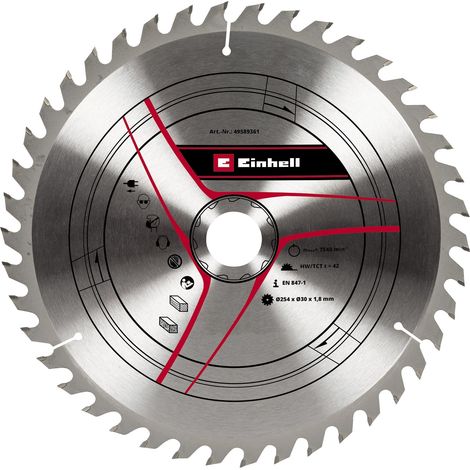 Lame scie circulaire carbure Ø 254 x 30 x 1,8 mm, 42 dents (1/2)