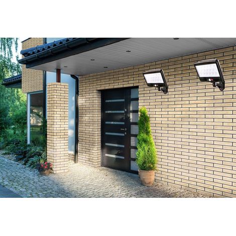 FARO SOLARE FARETTO CON TELECOMANDO SENSORE DI MOVIMENTO 140 + 6 LED FO-TA155 (1/3)