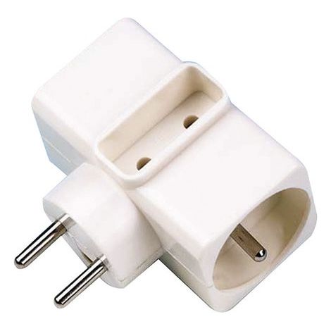 Triplite 2p+t 16a Seitlich Weiß   Großpackung - Hbf