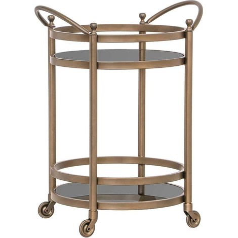 Chariot élégant en or brossé pour votre intérieur - Or brossé élégant (1/4)