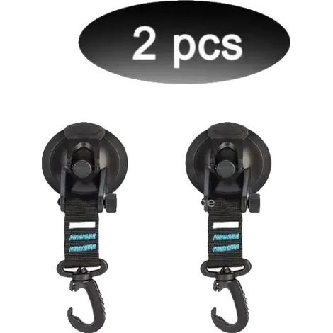 Autozelt Saugnäpfe, 4 Haken, langlebiges Silikon-Gummi, 2PCS-blau (1/2)