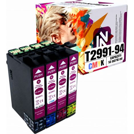 Inkdigo T2991-T2994 Tinte kompatibel mit Epson Expression Home XP-235 und XP-345, TÜV-zertifiziert (1/5)