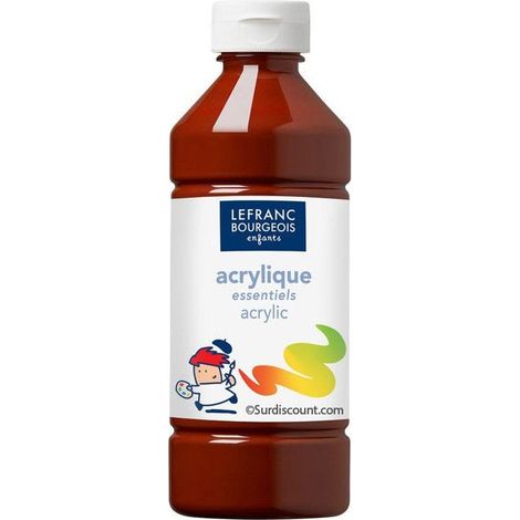 Acrylique Liquide - LEFRANC & BOURGEOIS - 188535 - Marron - 500 ml - Pour Loisirs Créatifs (1/3)