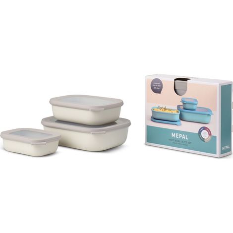 Mepal Juego de recipientes rectangulares blanco nórdico (1/5)