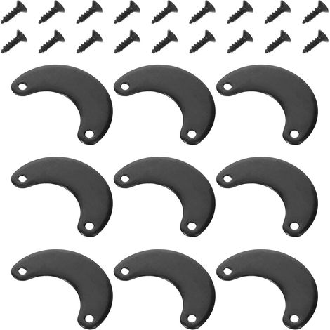 Kit de fixation pour cadres photo : clips suspension, 100 clous noirs, supports métalliques (1/5)