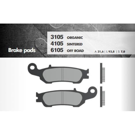 PASTILLAS DE FRENO BRENTA KH450 (ORGÁNICAS)