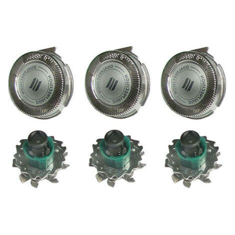 Replacement heads for Philips RQ11 Dual Precision shaver 3 pieces, model: 3 pieces (1/4)