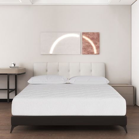Bolli – Matelas mousse 140x190 – Épaisseur 25cm – Confort mi-ferme – Housse 100% polyester respirante – Anti-acarien et hypoallergénique