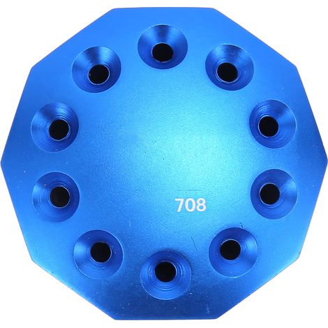 Support de rangement rotatif 360° pour tournevis KGX 708, 10 trous, boîte légère pivotante, porte-embouts, pour ciseaux et aiguilles, bleu (1/5)