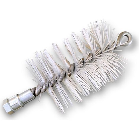Brosse à tube PRO NYLON Ø 65 mm Raccord M12175 femelle Ame en acier torsadé Nettoyage brossage tube et canalisation Kibros 41SCN65