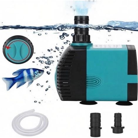 Pompes à eau - Mini pompe à eau 10W - Pompe submersible ultra silencieux 600L/h - Pompe à,2 m - Avec cordon d'alimentation 1, 1.5 (1/5)