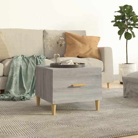 Couchtisch Grau Sonoma 50x50x40 cm Holzwerkstoff