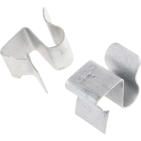 Clip pour rebord de poutre, RS PRO, Acier, Epaisseur de la bride 8 12 mm, Plage de diamètre de câble 8mm à 9mm ( Prix pour Paquet de 25 )