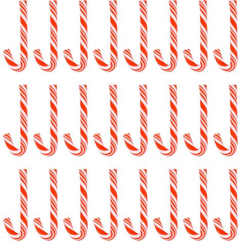 50Pcs Canne de Bonbon de Noël Manuel Rouge Et Blanc Décoration de Maison Maison de Poupées Aliments Miniature Kawaii