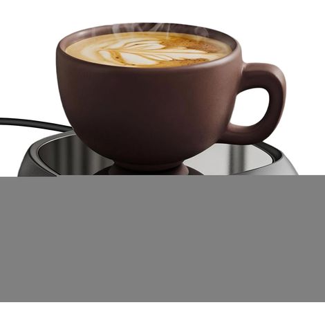 Chauffe Tasse, Chauffe Tasse Bureau Contrôlé Par Bouton, ChauffeCafé De Bureau Avec 4 Température(65°C/75°C/85°C), Réchauffe Tass-e Avec 8H Arrêt Automatique Pour Maintenir Café, Cacao, Thé Et Bougies (1/5)