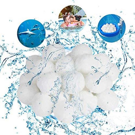 Boules filtrantes, boules filtrantes pour filtre à sable 700g, boules filtrantes mélangées 25 kg, boules filtrantes pour filtre à sable de piscine, bain de piscine, pompe à filtre, filtre à sable d'aq