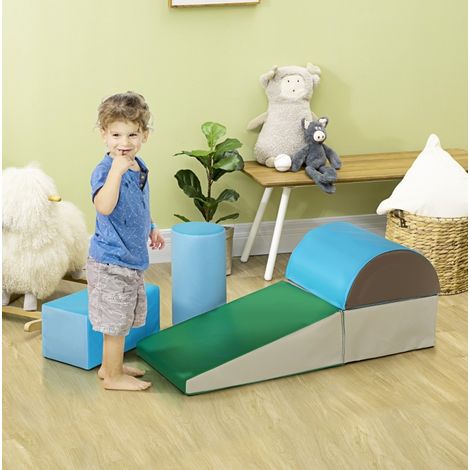 5 blocs de motricité en mousse multicolore, jeu d’escalade sécurisé 1-3 ans FloraGrace (1/5)