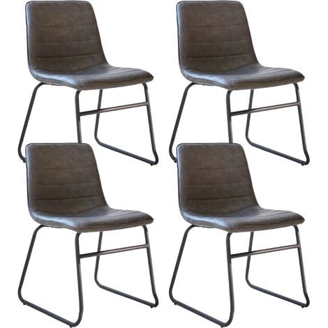 Set mit 4 industriellen Esszimmerstühlen „Mark“ aus (1/5)