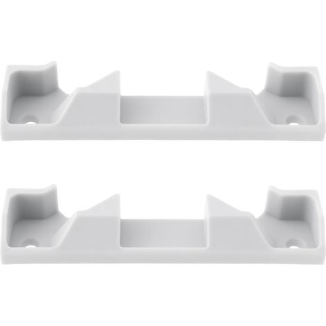 Lot de 2 gâches de verrouillage compatibles avec fenêtres de toit 025116 - En plastique - Gris (1/5)