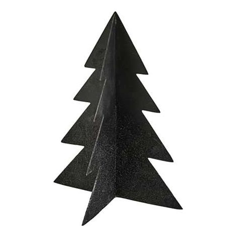 Décoration Sapin de Noël en métal coloris Noir - 2 Tailles (1/5)