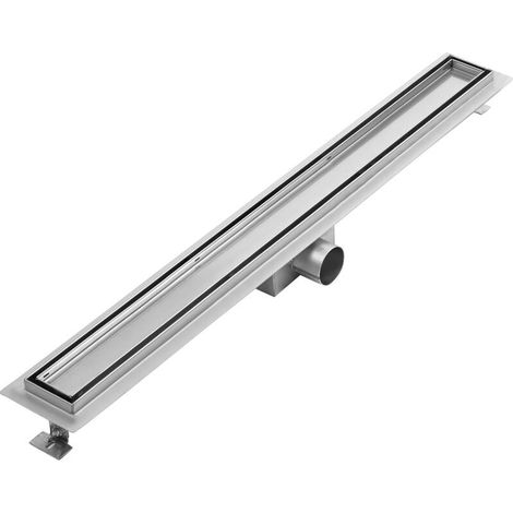Milano Tile Insert Linear Stainless Steel Shower Drain - 800mm (Chrome)