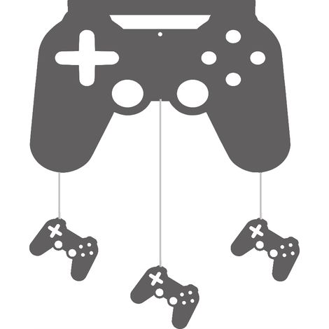 Pannello decorativo per tenda per la camera di un adolescente, controller di gioco grigio