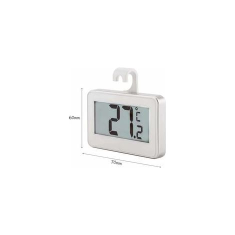 Lot de 2 thermomètres pour réfrigérateur et congélateur avec crochet de suspension (blanc) (1/4)