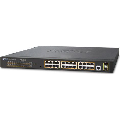 PLANET Technology Planet switch Niv2 24P Gigabit PoE+ 300W et 2 ports SFP (GS-4210-24P2S)