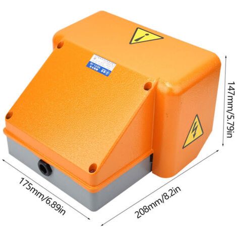 NALOOKAMIC Interrupteur à pédale double YDT1-18 avec coque entièrement en aluminium (1/3)