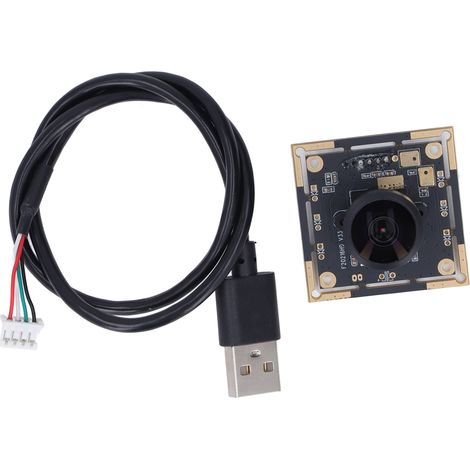 Module caméra USB autofocus, 2 mégapixels, contrôle du capteur de lumière intégré, avec microphone, adapté aux IPC. (1/5)