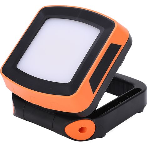 Lampe de travail portable rechargeable LED, projecteur pliable à intensité variable, éclairage universel pour voiture et moto (1/5)