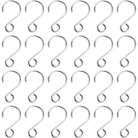 Crystal Bead Gardin S Shape Krok Rostfri Wire Krok Gör själv smycken Krok (1/5)