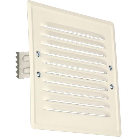 KOTARBAU Grille d'aération en métal avec moustiquaire - Blanc - 165 x 165 mm (1/5)